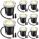 8 Pcs 3W Led Well Lights Low Voltage Outdoor Landscape In Ground Waterproof O.... Fixed Price $65.00.