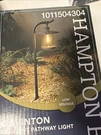 Hampton Bay Gavinton Filament Pathway Light Zinc Finish Low Voltage. Fixed Price $29.99.