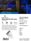 Halco Rgbw MR16 Low Voltage Led Bluetooth Light Bulb 12V Part Number# 82099. Fixed Price $30.00.