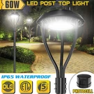 14000LM Led Post Top Light 60W With Photocell Outdoor Circular Area 5000K. Fixed Price $118.11.