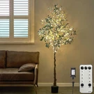 6FT Lighted Olive Tree With 300 Warm White Fairy Lights, Dimmer & Timer. Fixed Price $216.99.