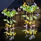 Solar Hanging Garden Lights - 2 Pack, Artificial Butterfly & Flower Led Fairy.... Fixed Price $48.92.