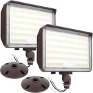 100W Led Flood Light With Photocell, 14000LM, Waterproof, 2 Pack. Fixed Price $149.99.