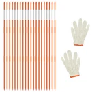 Ahkunmt 10PCS Driveway MARKERS4FT Reflective Poles Orange Fiberglass. Fixed Price $31.48.