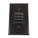 Elco Lighting Cat. No. ELST64 Mini Step W/ Louvered Faceplate, Bronze Nib. Fixed Price $19.99.