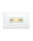 Satin White Led Step Light From The Luna Collection. Fixed Price $119.00.