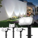 Letmy Solar Spot Lights Outdoor Waterproof With Bigger Led 4 Pack TSL003 - White. Fixed Price $32.33.