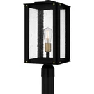 Matte Black One Light Outdoor Post Mount From The Robbins Collection. Fixed Price $349.99.