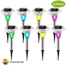 Color Changing Solar Pathway Light, Rgb Led, IP64 Waterproof. Fixed Price $18.28.