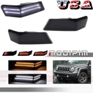 2PCS Smoke Left & Right Corner Lights Drl Turn Signal For Jeep Patriot 2007-2017. Fixed Price $54.99.