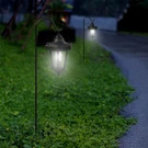 Led Solar Hanging Lights Lanterns On Shepherds Hook Metal Pole (set Of 2) 23. Fixed Price $27.99.