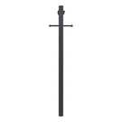 Black Stainless Steel Lamp Post With Outlet And Photo Eye. Fixed Price $122.37.