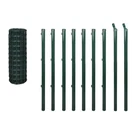 Fence Garden Barrier Metal Wire Mesh Fencing Steel Green Vidaxl. Fixed Price $165.99.