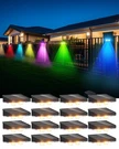 Dancingboar Solar Fence Lights 16 Pack, Outdoor IP65 Waterproof Led, Rgb. Fixed Price $65.87.