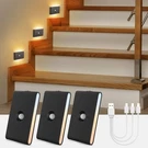 Wowatt Rechargeable Motion Sensor Black Night Light W/magnetic Mount For Stairs. Fixed Price $32.98.