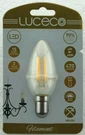 1X 4W (=40W) Luceco Led Filament Clear Candle Light Bulbs, Sbc, B15, 2700K B15D. Fixed Price $9.48.