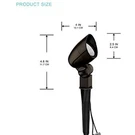 2 Malibu Equinox Led Floodlight 3W Low Voltage Brown Landscape 8409-1607. Fixed Price $40.00.