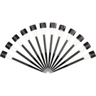 Pure Garden 12 Pack Solar Led Path Lights Outdoor Stakes Black. Fixed Price $19.99.
