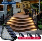 Createstar Solar Step Lights, Stair Fence Triangle IP67 Outdoor Waterproo. Fixed Price $27.54.