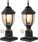 Vevor 2 Pack Dusk To Dawn Outdoor Post Light, 16.93 In, Waterproof Lamp. Fixed Price $67.83.