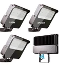 4 Pack- 150W Led Outdoor Flood Lights 5000K, 21000LM W/photocell Trunnion Mount. Fixed Price $169.98.