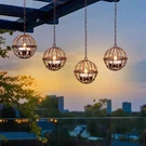 Outdoor Solar Hanging Lanterns Waterproof, Globe Candle Holder With F.... Fixed Price $33.38.
