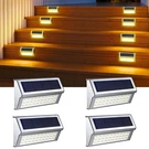 Roshwey Solar Step Lights For Outside 4 Pack 30 Led Stainless Steel Outdoor S.... Fixed Price $47.99.