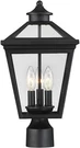 Savoy House 5-147-BK Ellijay 3-LIGHT Outdoor Post Lantern In Black. Fixed Price $460.00.