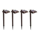 Home Zone Living Mesh Linkable Series 4-PACK Solar Led Security Pathway Light. Fixed Price $82.48.