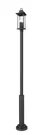 Z-lite 5017PHBR-5010P Tiberius 4 Light 120" Tall Post Black. Fixed Price $875.50.