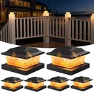 Flyingod Solar Post Cap Lights, 6 Pack Outdoor Flickering Flame Fit For.... Fixed Price $41.32.