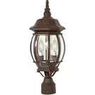 Central Park 3-LIGHT Old Bronze Outdoor Lamp Post Head. Fixed Price $77.15.