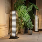 Solar Powered Floor Lamp Waterproof Wicker Lantern Large Crossover Grand Patio. Fixed Price $129.99.