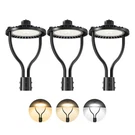 Commercial Led Post Top Light, 60W/48W/36W & 3000K/4000K/5000K Selectabl 9000LM. Fixed Price $288.15.