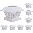 Greenlighting Evolve White Solar Post Lights - 4X4 Caps And Outdoor .... Fixed Price $77.93.
