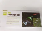 One Stop Gardens Solar Light Set (3) Piece. Fixed Price $23.00.