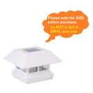 4 In. X 7 Lumens White Plastic Solar Post Cap (common: ; Act. Fixed Price $29.07.