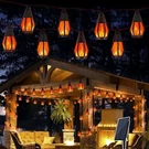 Solar String Lights For Outside, 21FT Patio With 10 Flickering Flame. Fixed Price $27.89.