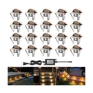Led Outdoor Deck Lights Kits, 1.38IN Warm White 20 Pack Bronze, Low Voltag. Fixed Price $156.28.