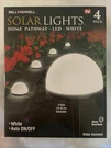 Bell + Howell Outdoor Solar Powered Dome Pathway Lights Led 4 New. Fixed Price $28.99.