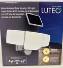 Lutec Motion Activated Solar Security Led Light 3000 Lumens New (22C). Fixed Price $18.99.