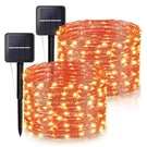 Oohaha Solar Halloween Lights OUTDOOR,2 Pack Each 33FT 100LED Orange. Fixed Price $19.10.