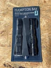 Hampton Bay Outdoor Solar Landscape Light Black Metal Ground Stakes (2-PACK). Fixed Price $10.95.
