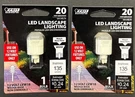 (2 Pack) Feit Led Landscape Low Voltage 12V 20W/2.5W Wedge Lamp Light 180 Lumens. Fixed Price $9.95.