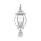 Livex Lighting 7526-13 Outdoor Post Top With Clear Beveled Glass Shades.... Fixed Price $212.78.