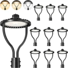10PACK Commercial Led Post Top Light, 60W/48W/36W & 3000K/4000K/5000K Selectabl. Fixed Price $960.50.