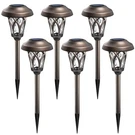 Solar Pathway Lights Pack Waterproof IP65 Warm White Brown Gigalumi Outdoor. Fixed Price $59.99.