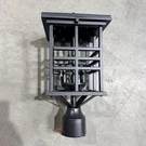 Bel Air Huntington 2-LIGHT Black Outdoor Lamp Post Fixture *no Glass*. Fixed Price $79.99.