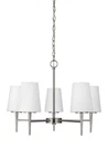 Sea Gull Lighting 3140405-962-FIVE Chandelier, Brushed Ni. Fixed Price $129.00.