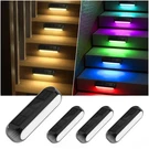 Ahaorigin Solar Deck Lights 4-PACK, Rgb & Warm White, Outdoor Fence Step. Fixed Price $46.19.